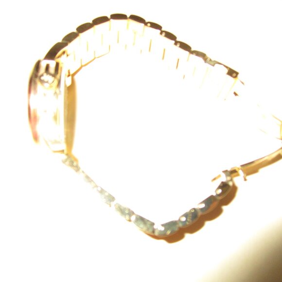 Michael Kors Stainless Steel Watch/ Emerald/Crystal Face - Picture 9 of 9